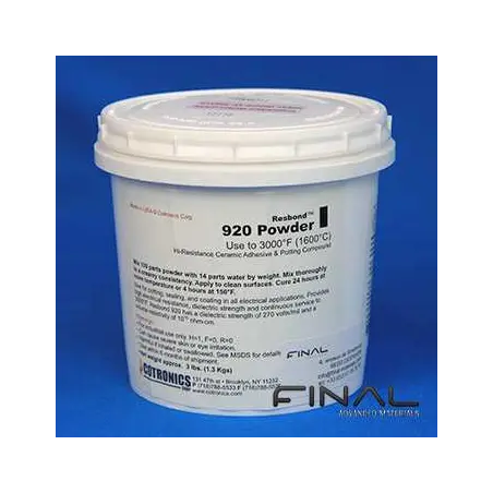 Cotronics Resbond 920 adhesif ceramique alumine haute temperature
