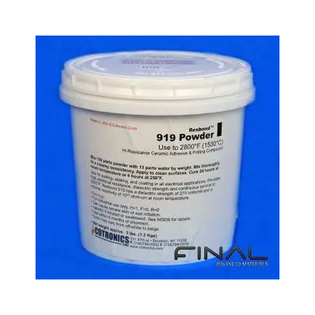Cotronics Resbond 919 ceramic adhesive magnesia high temperature