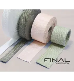 Différentes tailles de bande en fibre de verre