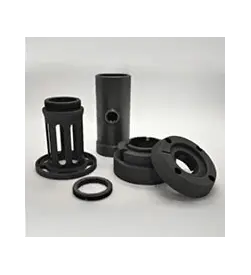 Some machinable graphite parts. Some machinable graphite parts.