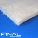 Glass fibre needled felts for high temperature insulation.