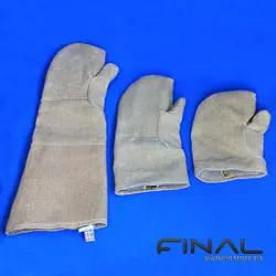 Handschuhe und Fäustlinge aus texturieten Glassfasern für Hochtemperatur Isolierung