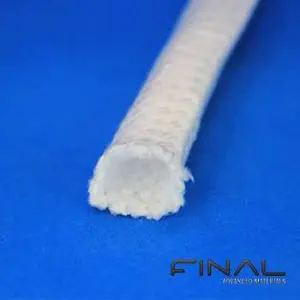 Silicate fibre sleeving at high temperature.