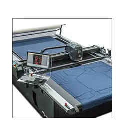 Textile production workshop for customised cuts.
