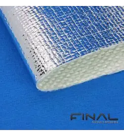 Tissu fibre de verre aluminise protection chaleur radiante Tissu fibre de verre aluminise protection chaleur radiante