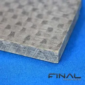 Epoxy glass fibre composite board for high temperature thermal insulation, machinable according to drawings