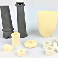Technical sintered ceramics parts.