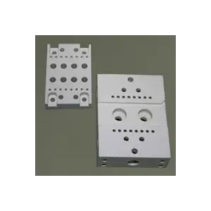 Piece of machinable aluminium nitride ceramic.